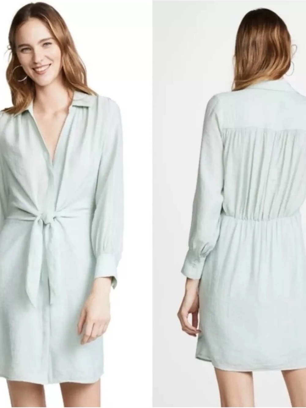 Brochu Walker Madden - Light Mint Tie-Waist Sleep Shirt Dress